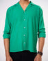 TEXTURED BUTTON DOWN SHIRT